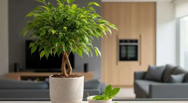 Mon ficus a perdu toutes ses feuilles que faire ? Ce ficus retusa, bien qu'un peu dégarni, est prêt à revivre.