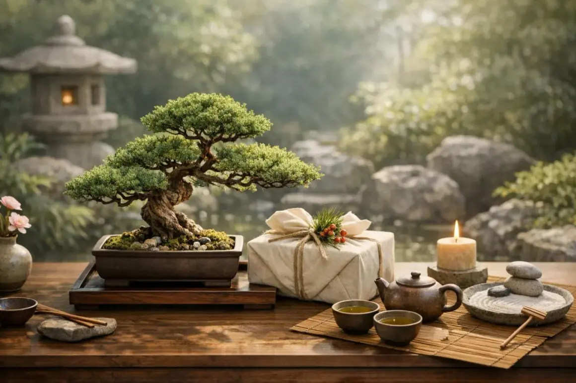Un ficus ginseng, symbole de force et de longévité, est présenté dans un décor zen. Le ficus ginseng signification spirituelle évoque la patience et la croissance intérieure.