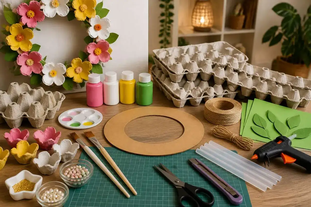 Créer une couronne de fleurs DIY, étape par étape