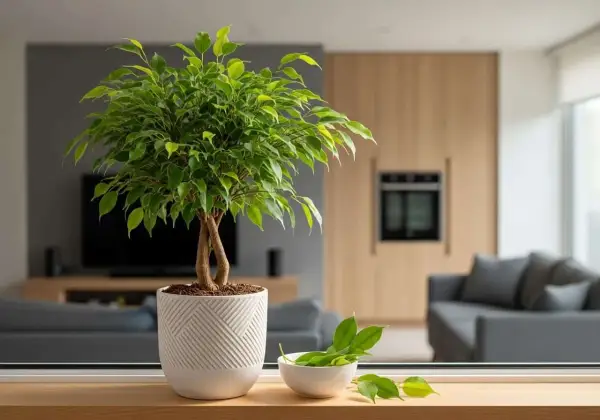 Mon ficus a perdu toutes ses feuilles que faire ? Ce ficus retusa, bien qu'un peu dégarni, est prêt à revivre.